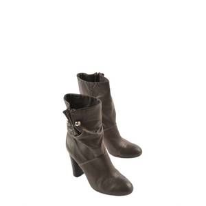 NEW TORY BURCH sable nappa fly ankle boot in fig brown